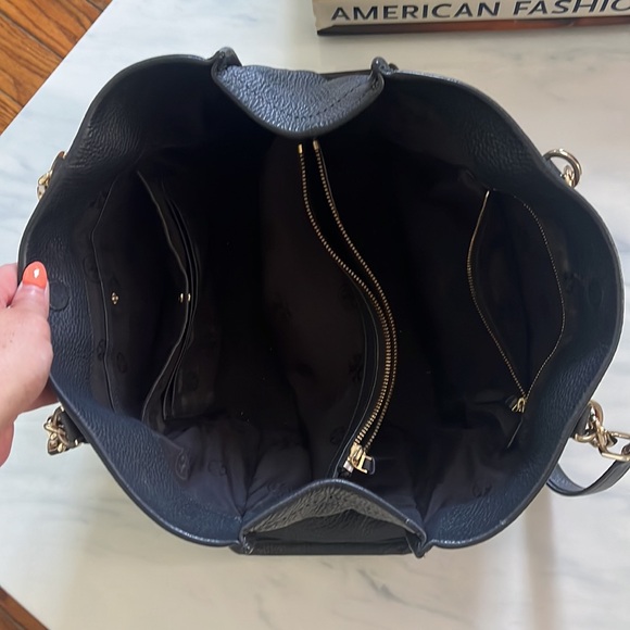 Tory Burch Black Leather Tote - Picture 3 of 4